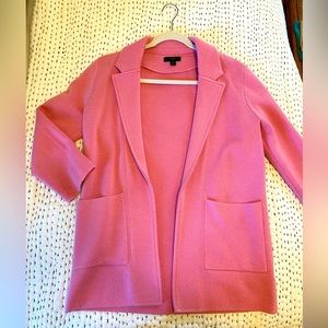 J crew pink sweater blazer size xs — so pretty for spring!